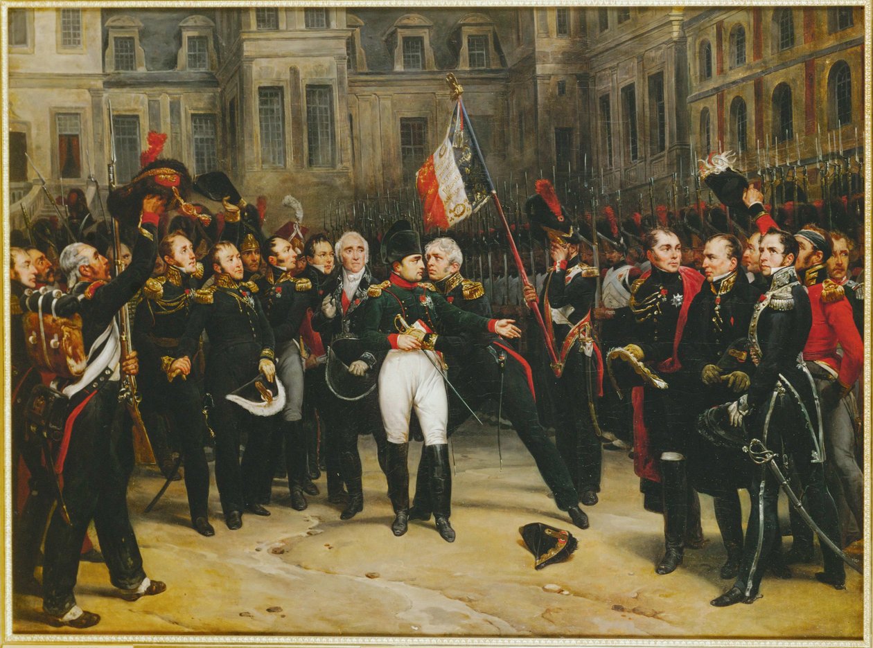 Napoleon Bids Farewell to the Imperial Guard at Fontainebleau by Horace (after) Vernet