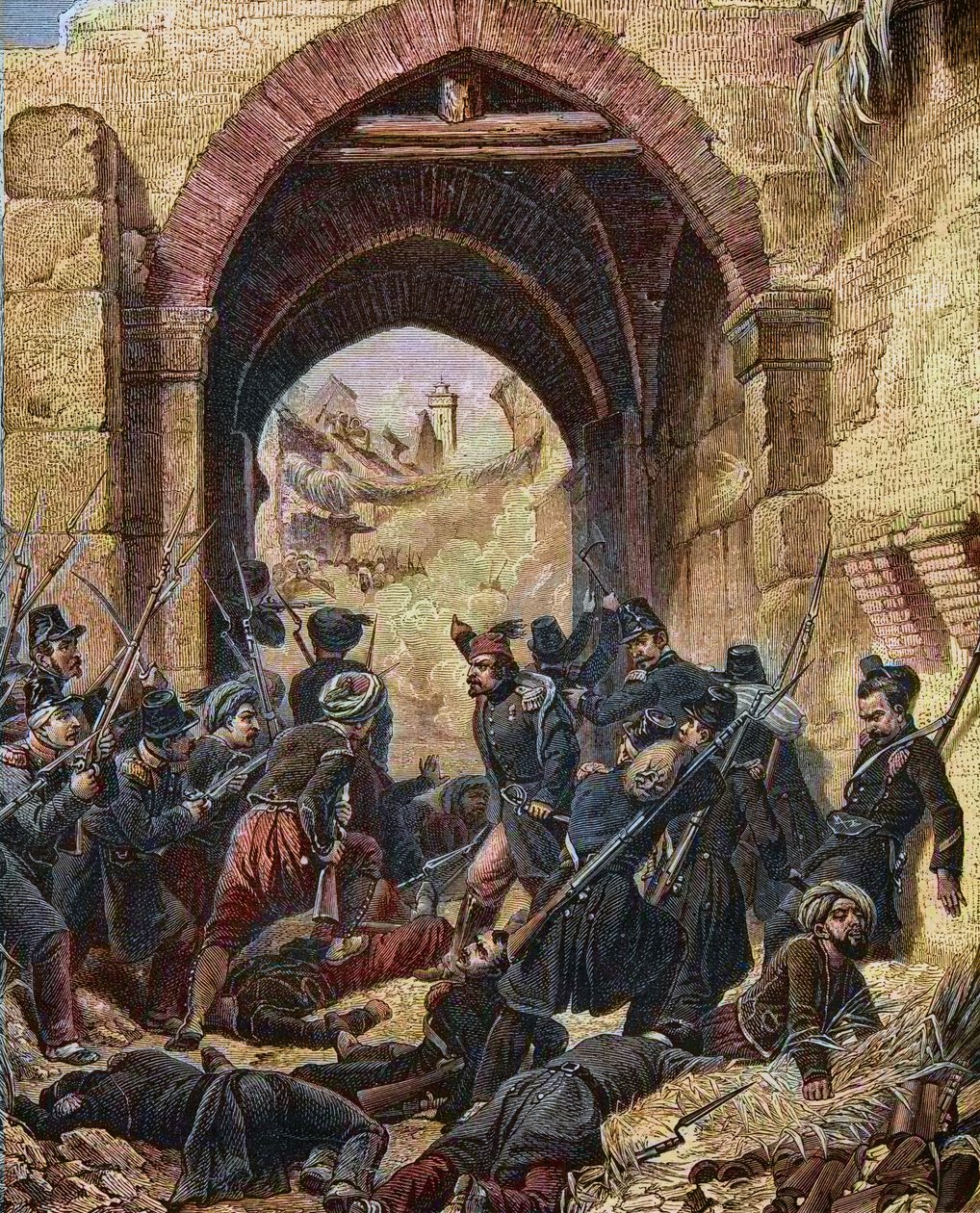 The 1837 Siege of Constantine Algeria - Capture of Constantine - Attack of the Constantine Gate - October 13 by Horace (after) Vernet