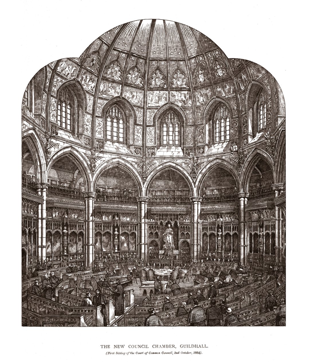 The New Council Chamber Guildhall by Horace Jones