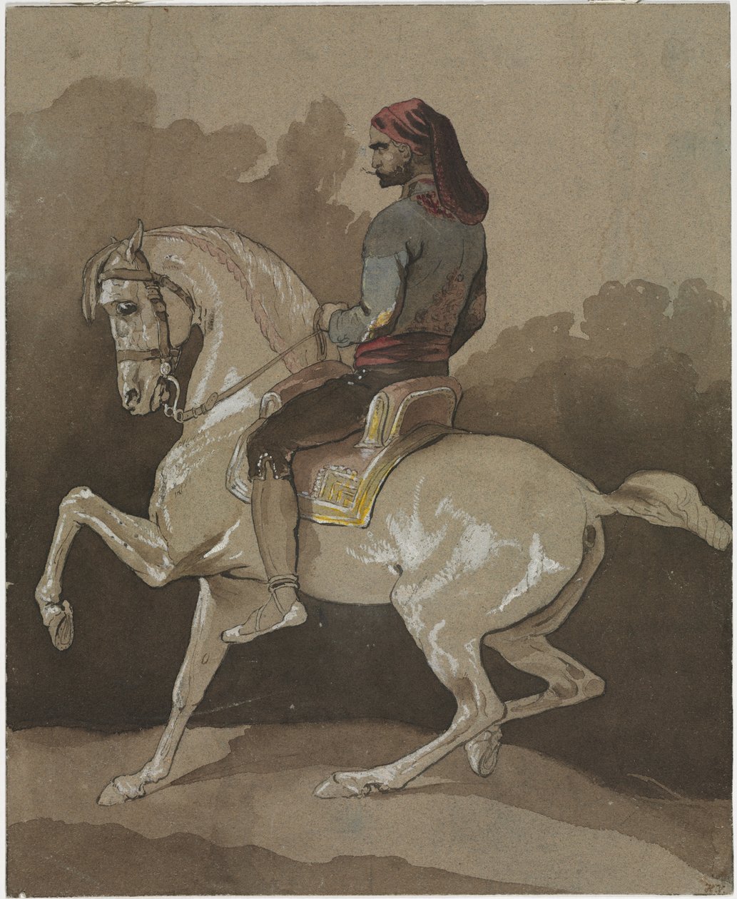 Arab on Horseback by Horace Vernet