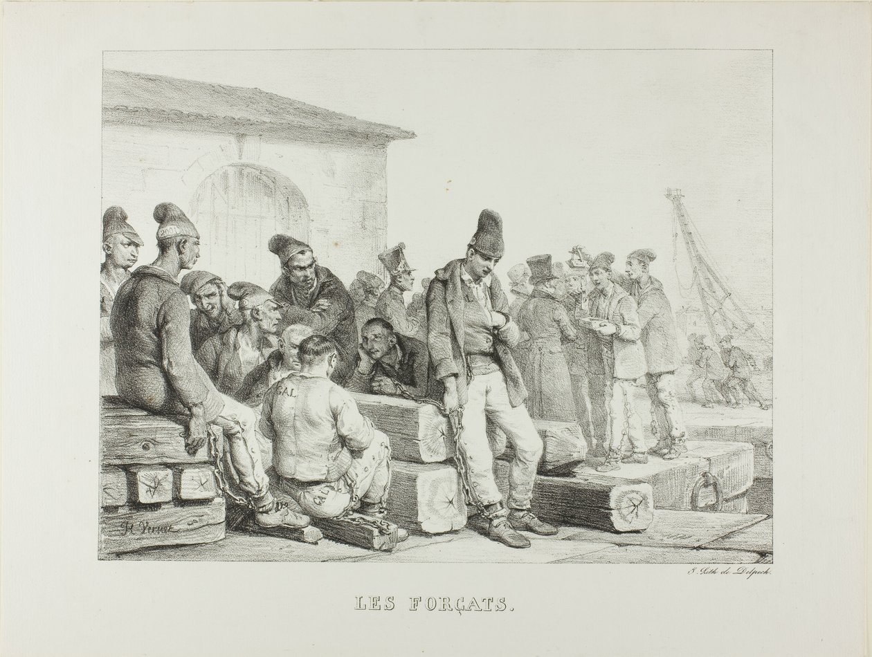 Convicts by Emile Jean Horace Vernet