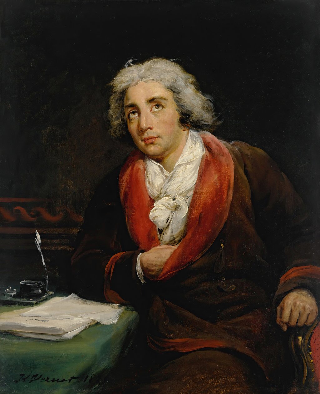 Portrait of the Poet André Chénier, 1825 by Emile Jean Horace Vernet