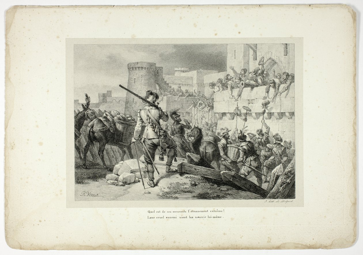 What is the extreme astonishment of these dying... by Horace Vernet