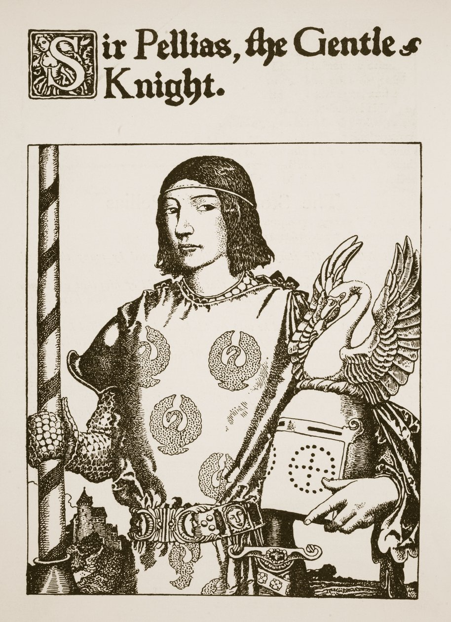 Sir Pellias, the Gentle Knight, Illustration from 