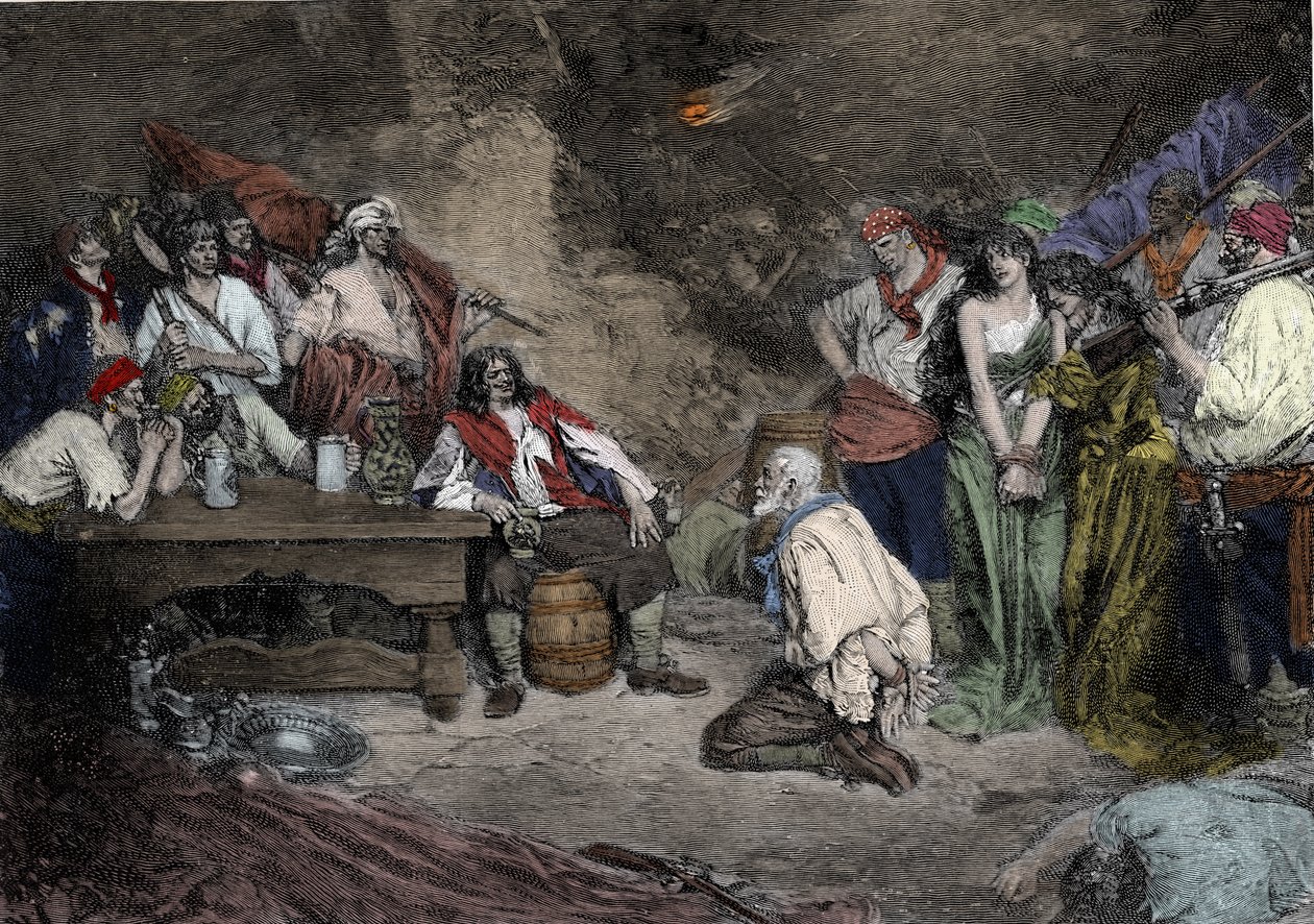 Sir Henry Morgan at Porto Bello by Howard (after) Pyle