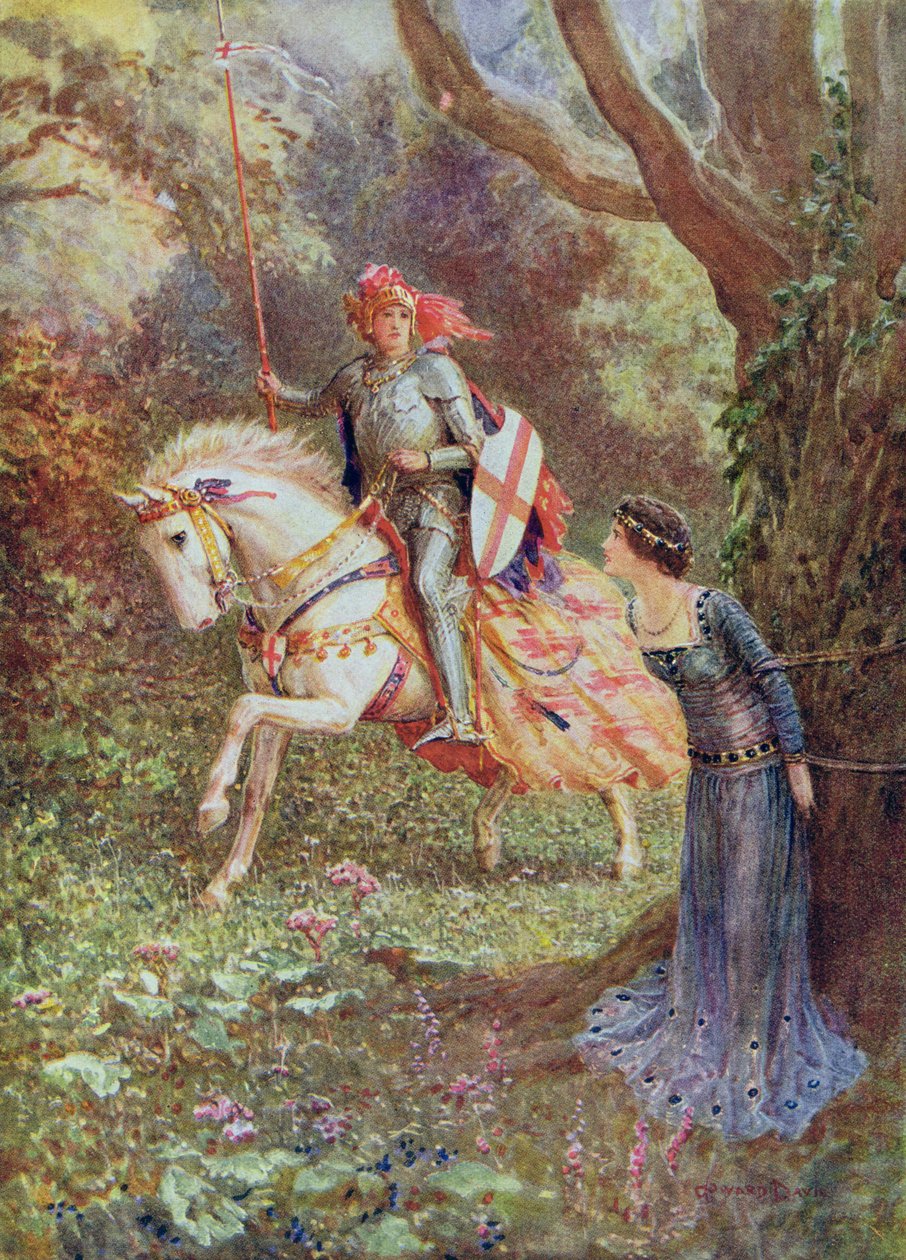 He saw a lady of surpassing beauty, from 