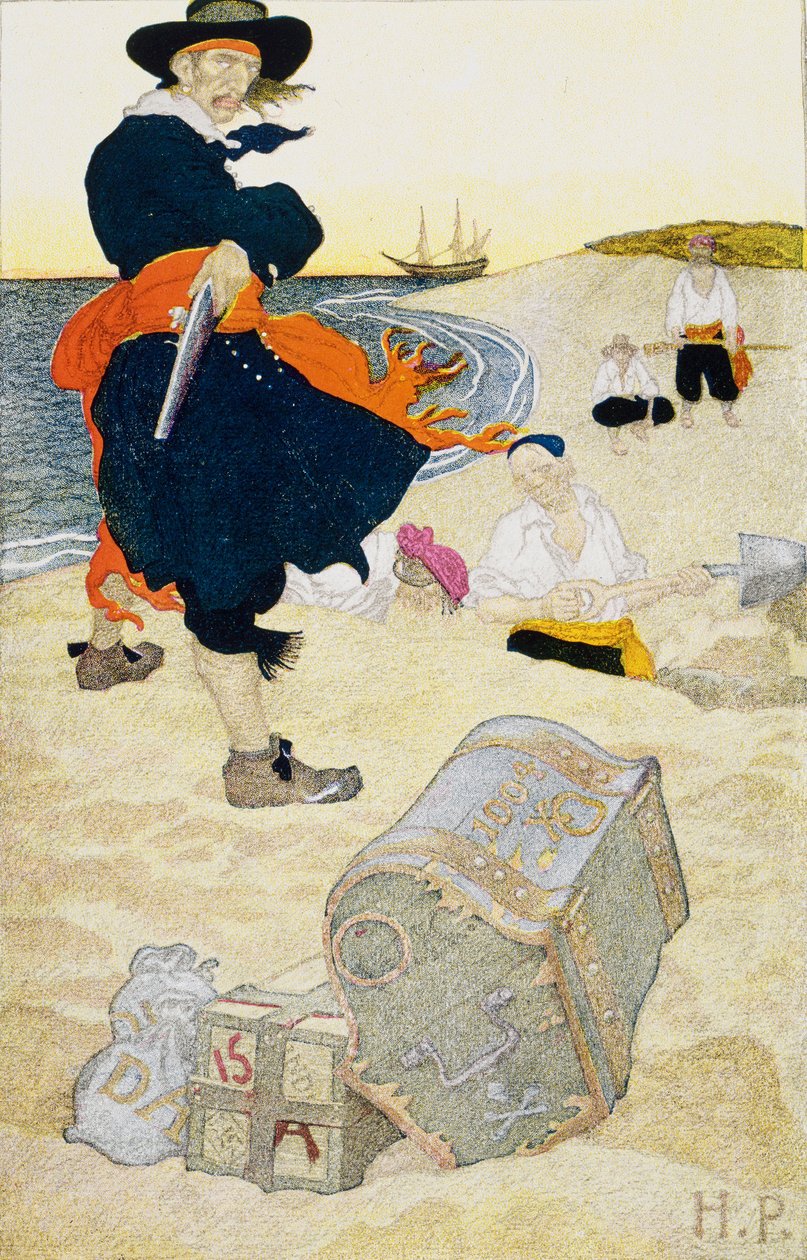 Buried Treasure, early 20th century by Howard Pyle