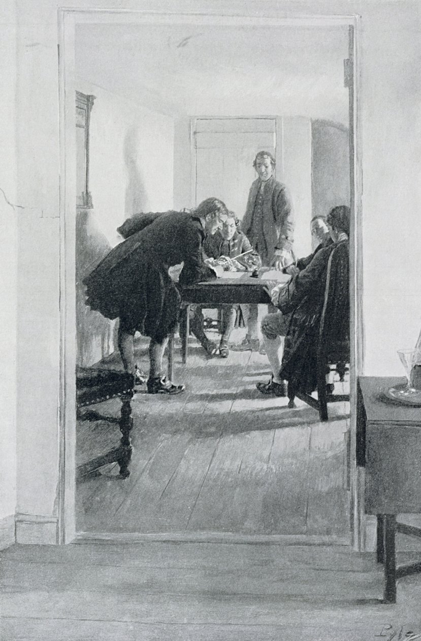 In the Old Raleigh Tavern, Illustration from 