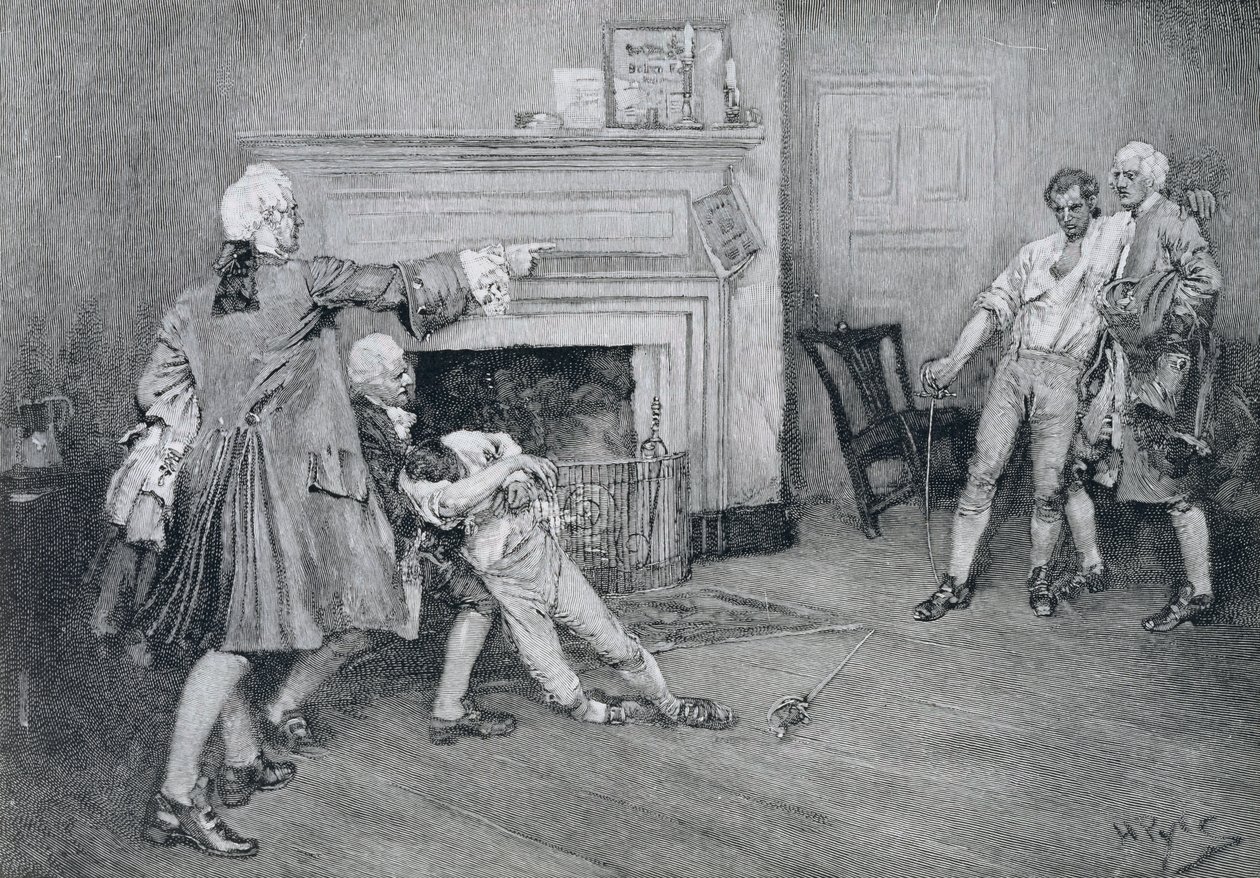 Meeting of Captain Tollemache and Captain Pennington at 