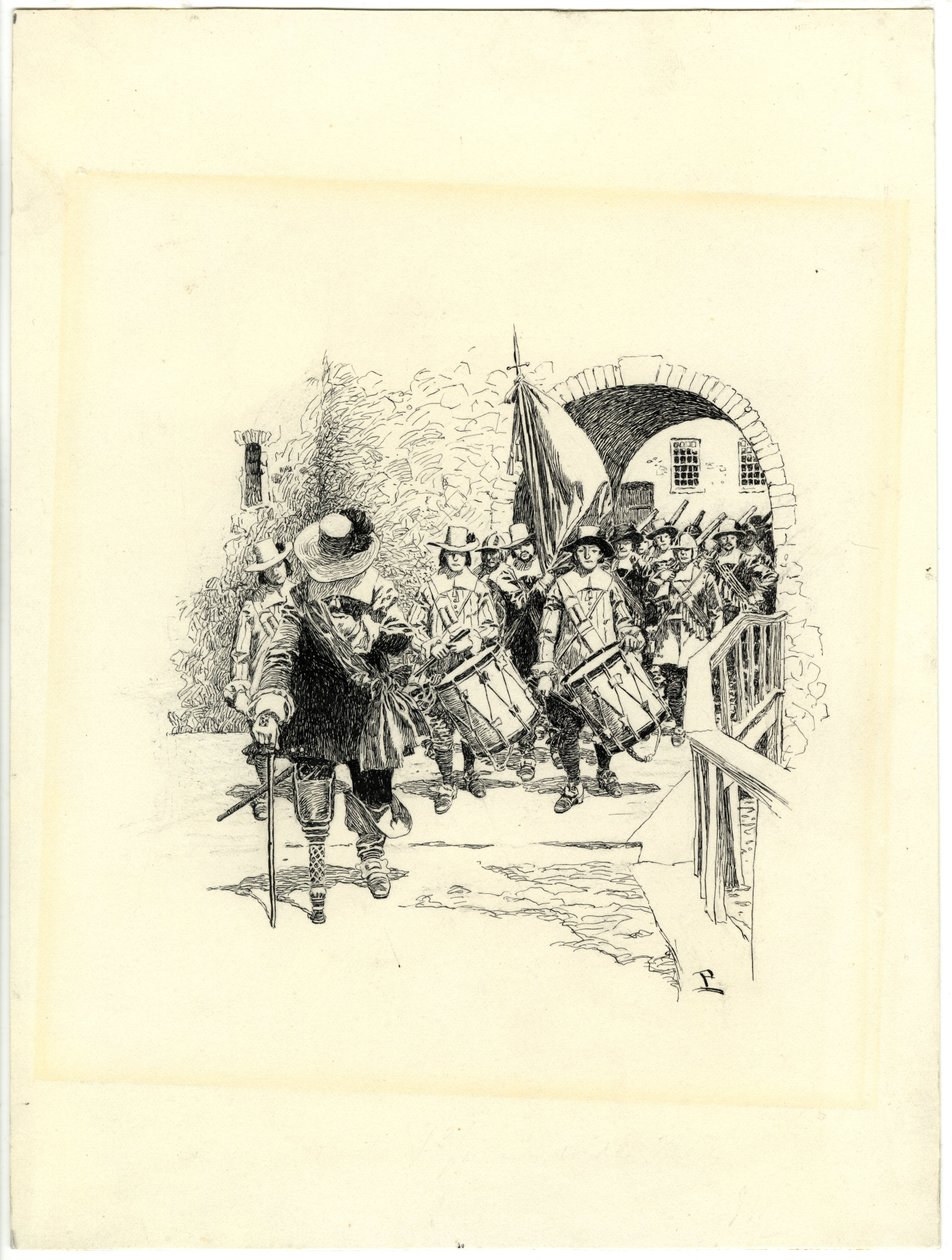 Tailpiece for The Evolution of New York, II by Howard Pyle