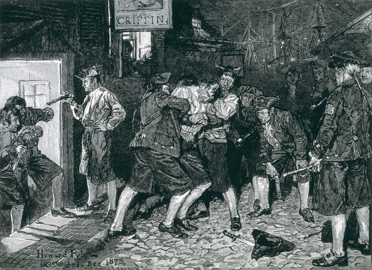 The Press Gang in New York, from Harper