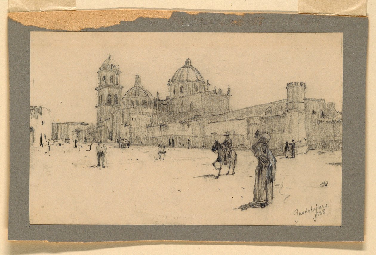 A church in Guadalajara, 1888 by Howard Russell Butler