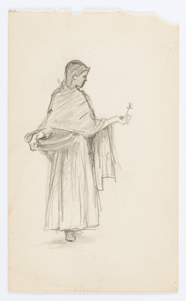 Untitled (Flower Girl) by Howard Russell Butler