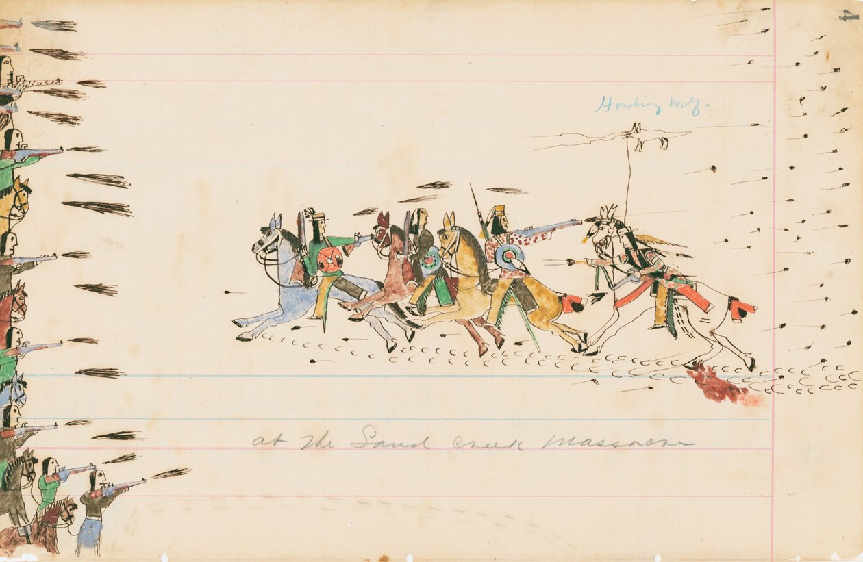 At the Sand Creek Massacre by Howling Wolf