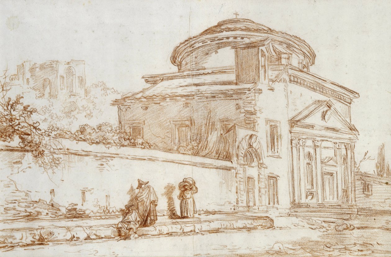 Villa Sacchetti, Rome by Hubert Robert