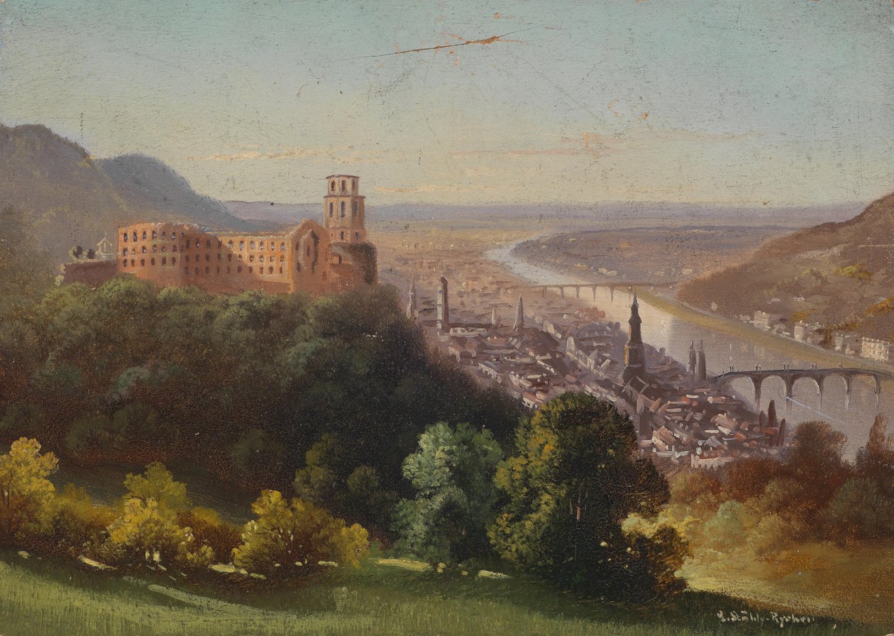 View of Heidelberg by Hubert Sattler