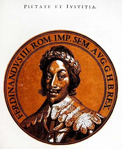 Medallion Portrait of Ferdinand III, Holy Roman Emperor by Hubert (after) Goltzius