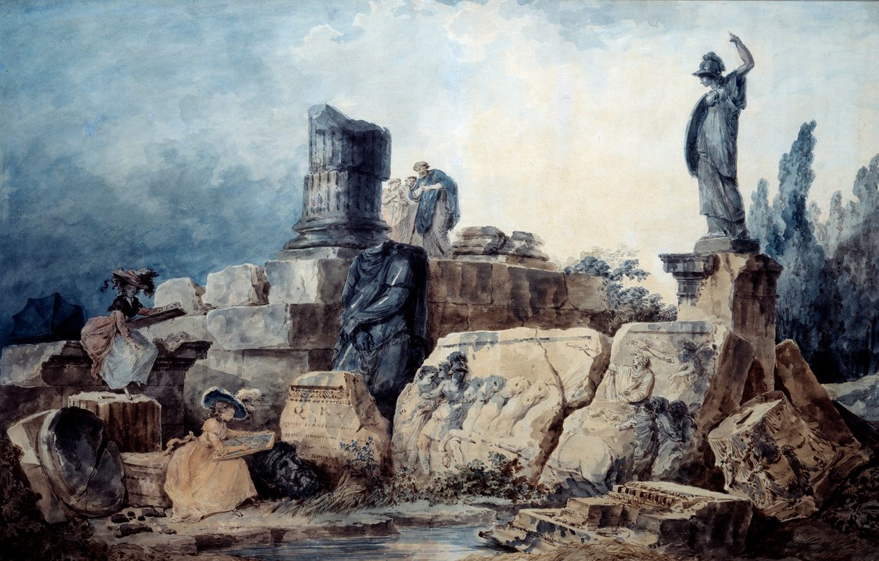 The cartoonists by Hubert (after) Robert