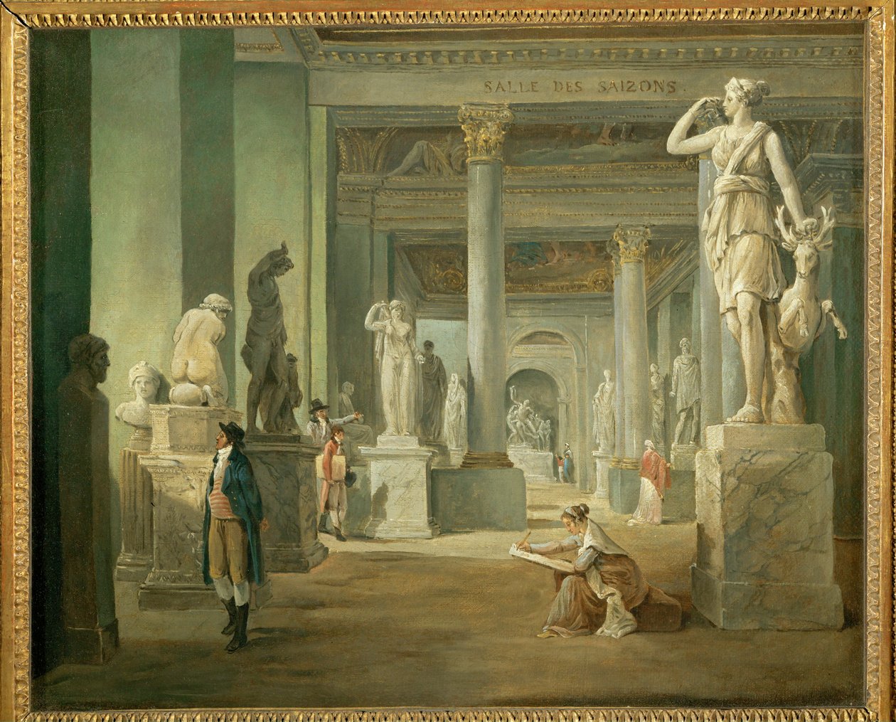 The Seasons Room at the Louvre by Hubert (circle of) Robert