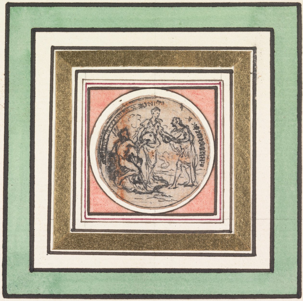 Design for a Medal: Frederick and Augusta, Prince and Princess of Wales by Hubert Francois Gravelot