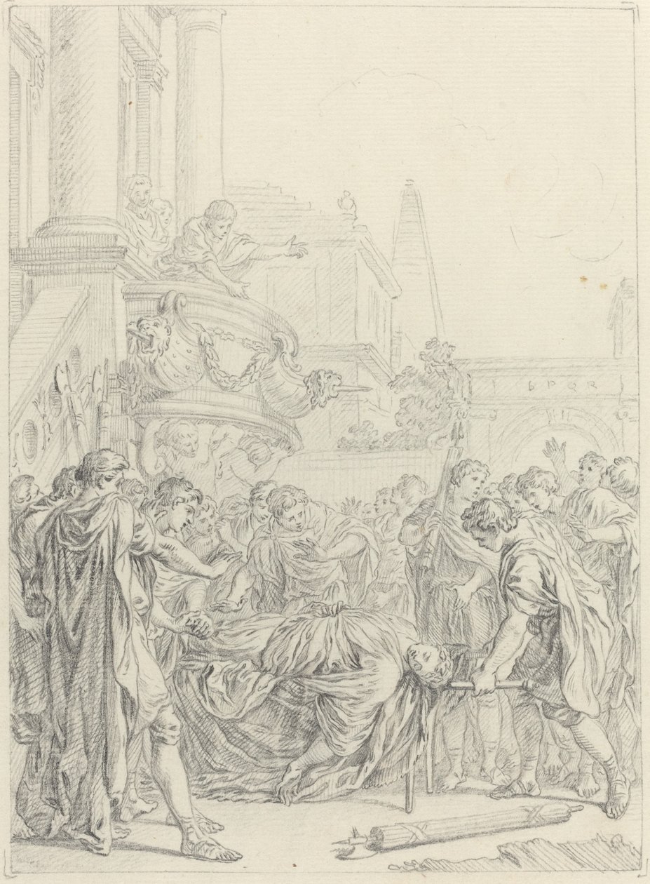 Of the Greatest of the Romans, This is What Remains by Hubert Francois Gravelot