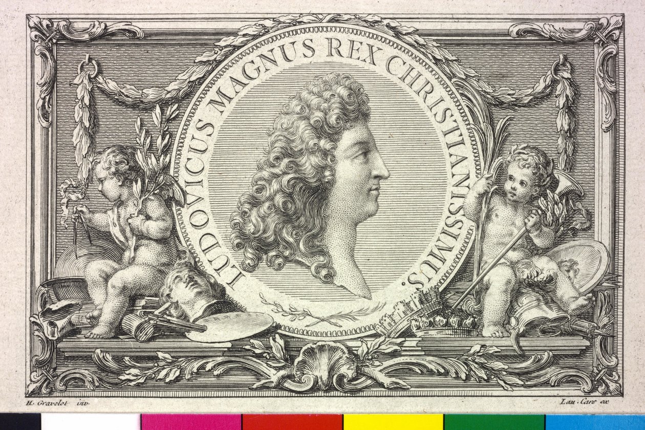 King of France Louis XIV by Hubert Francois Gravelot