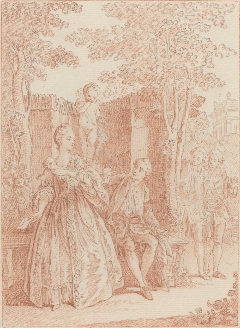 Yes, I Know Her Traitor, and I Know Your Heart by Hubert Francois Gravelot