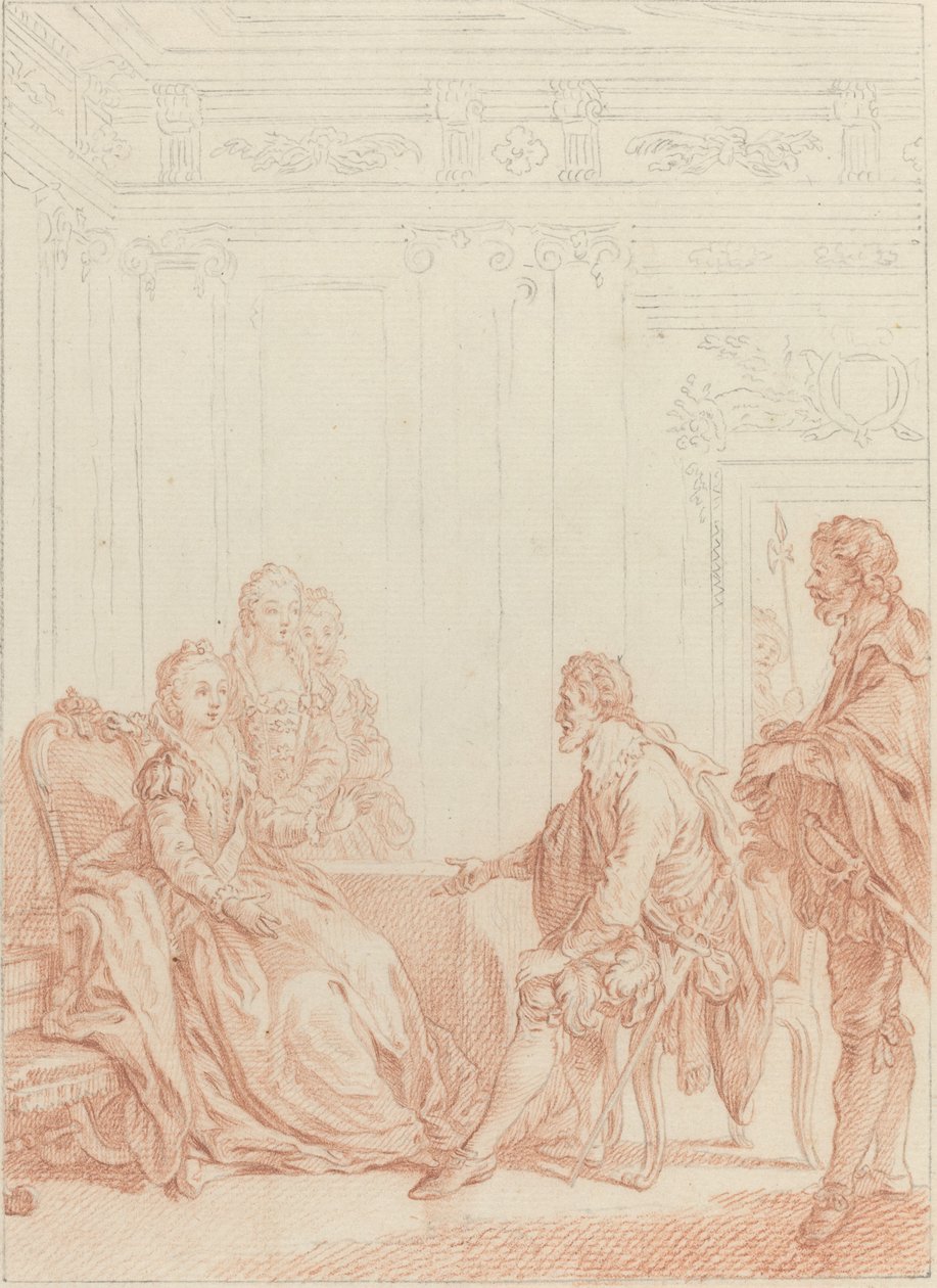 What! You Serve Valois... by Hubert Francois Gravelot