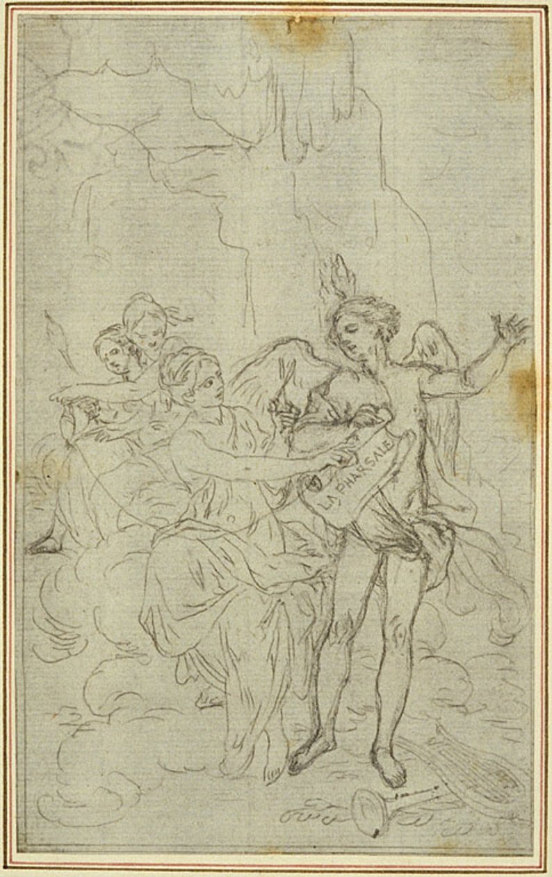 Study: Vignette-Frontispiece for Lucain