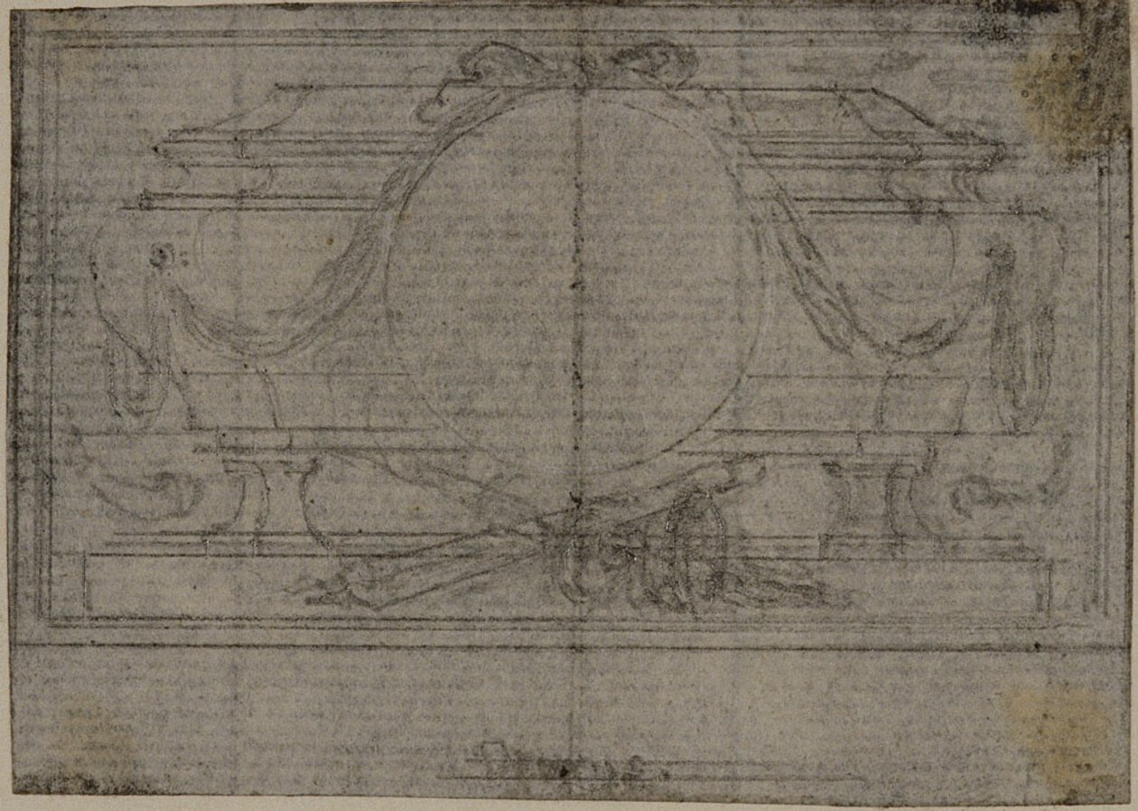 Study for Frontispiece Vignette in Tacitus "Tiberius, or The First Six Books of the Annals", Book IV by Hubert Francois Gravelot