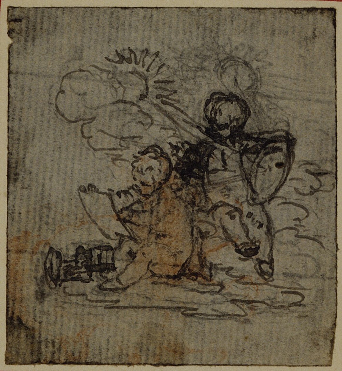 Study for Vignette-Frontispiece of Tacitus "Tiberius, or The First Six Books of the Annals", Vol. 1 by Hubert Francois Gravelot