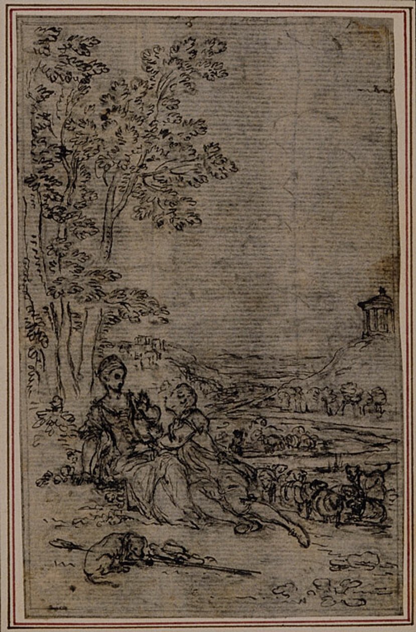 Study for Vignette in Fontanelle