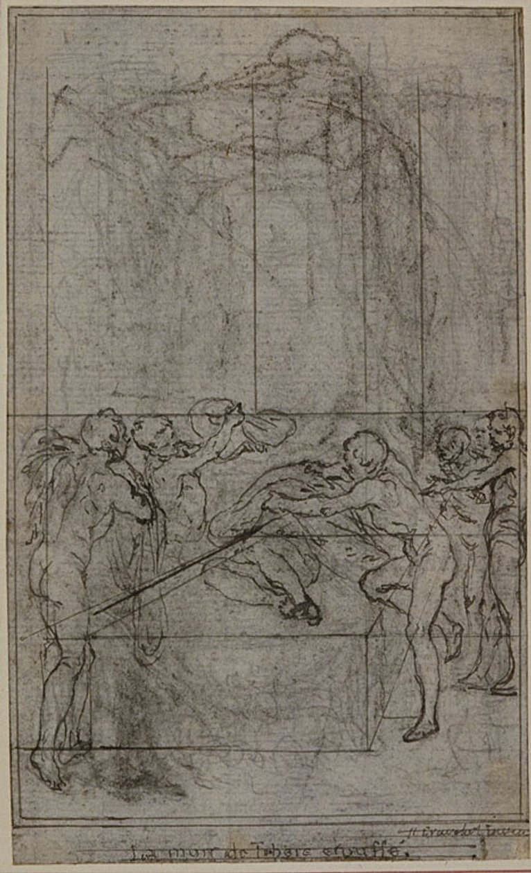 Study for an illustration in Tacitus "Tiberius, or The First Six Books of the Annals", Book VI, Vol. 3, 1st Study by Hubert Francois Gravelot
