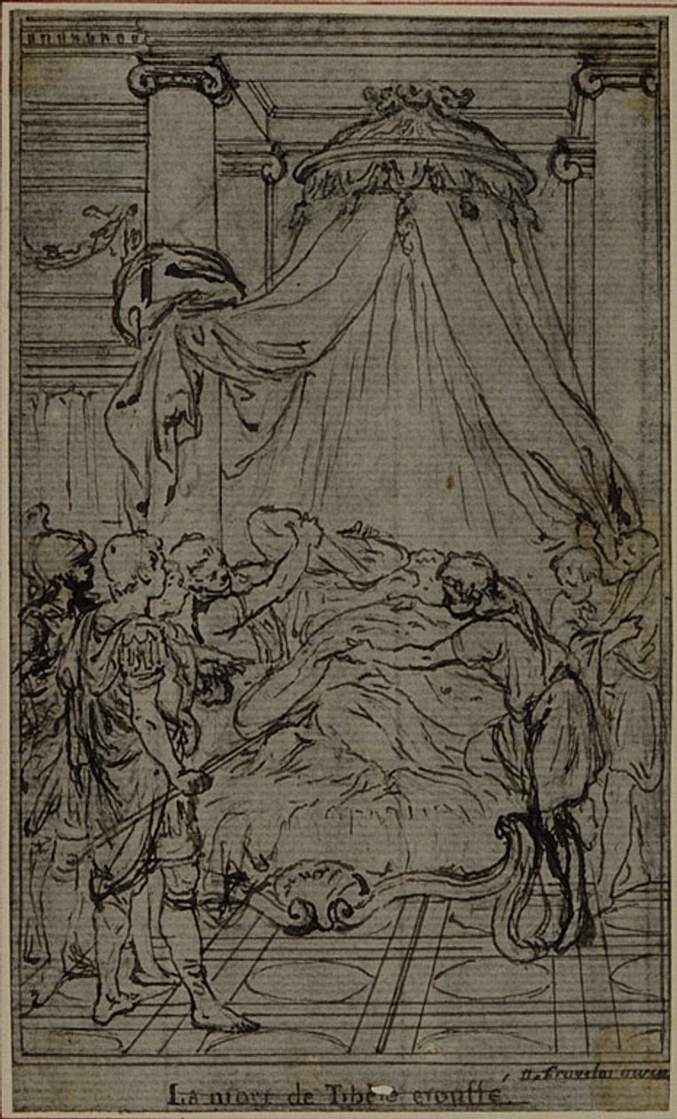 Study for an illustration in Tacitus "Tiberius, or The First Six Books of the Annals", Book VI, Vol. 3, Final Study by Hubert Francois Gravelot