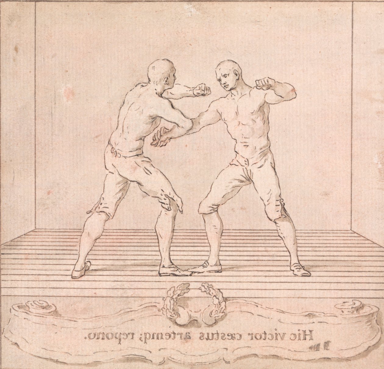 Two Prize Fighters by Hubert Francois Gravelot