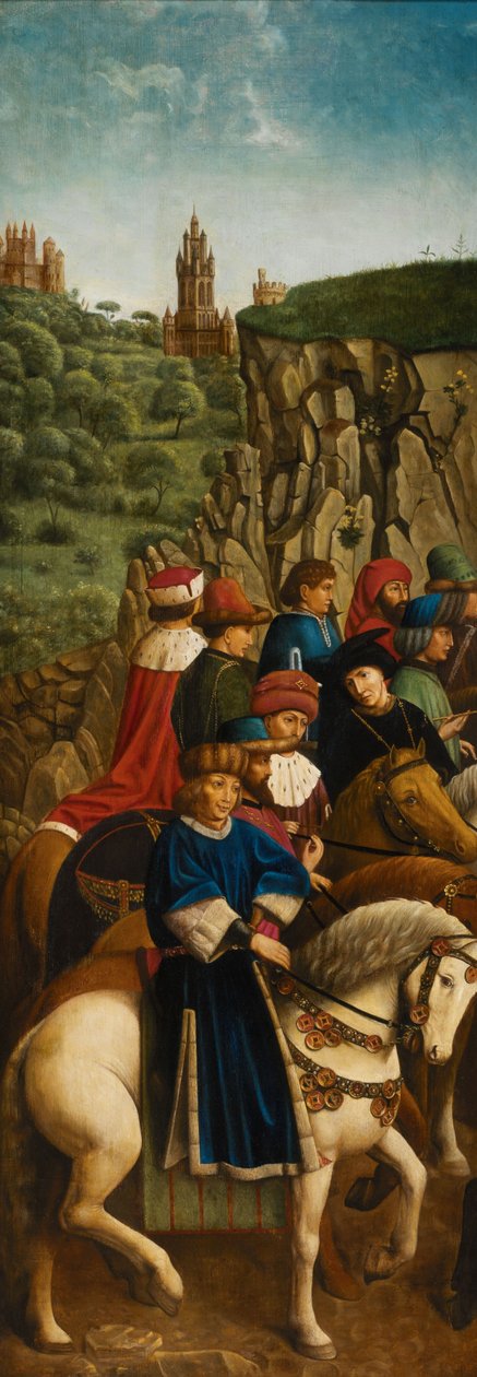 The Just Judges, Lower Left Panel of the Ghent Altarpiece by Hubert & Jan van (1390 1441) (after) Eyck