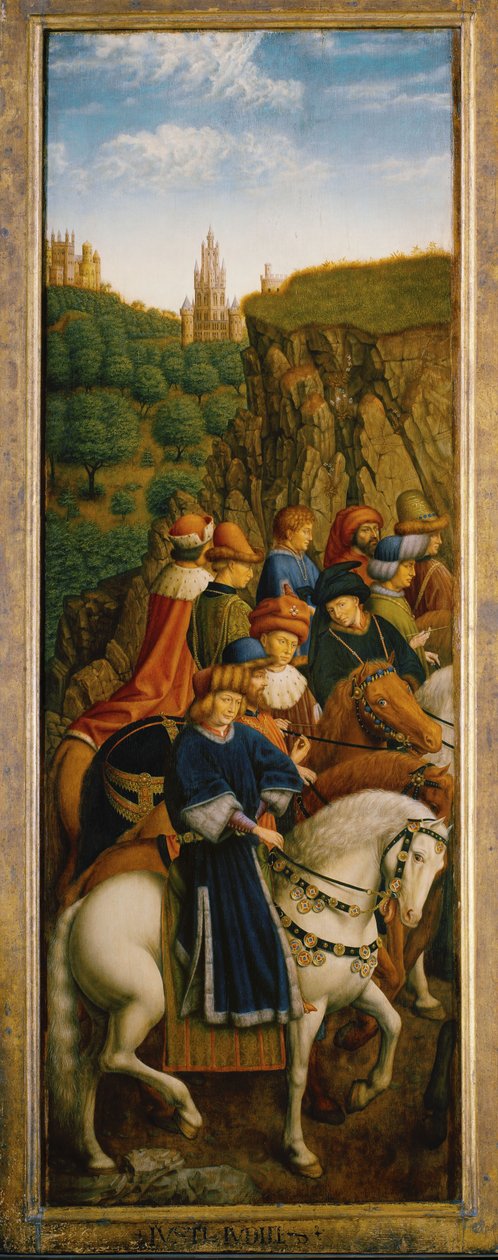 The Just Judges by Hubert & Jan van (1390 1441) (after) Eyck