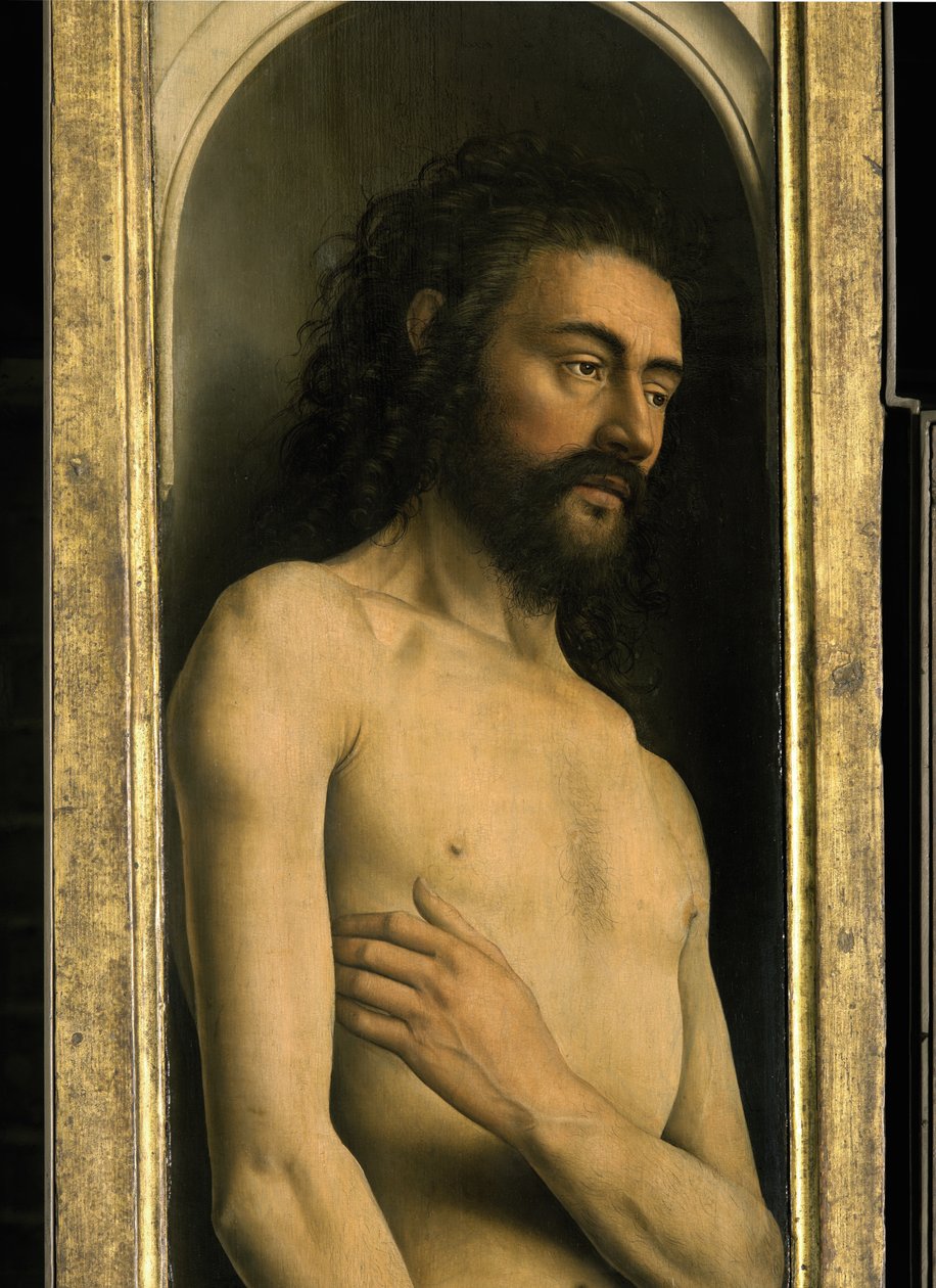 Detail of Adam, from the left wing of the Ghent Altarpiece by Hubert & Jan van (1390 1441) Eyck