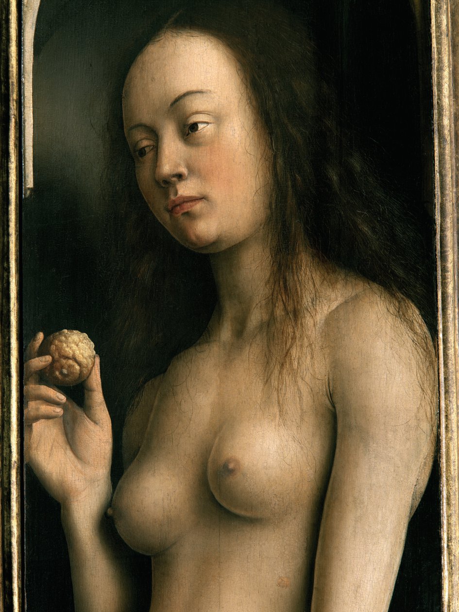 Eve (detail) by Hubert & Jan van (1390 1441) Eyck