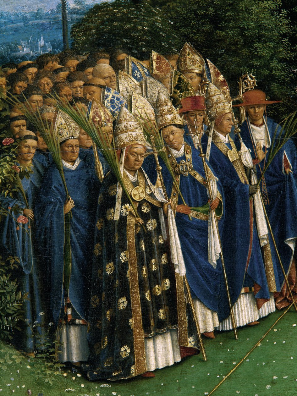 Adoration of the Mystic Lamb (detail) by Hubert & Jan van (1390 1441) Eyck