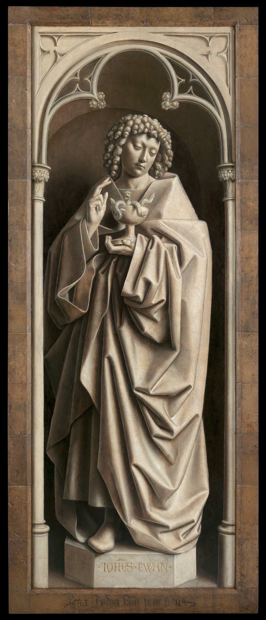 St. John the Evangelist, from the exterior of the right wing of The Ghent Altarpiece by Hubert & Jan van (1390-1441) Eyck