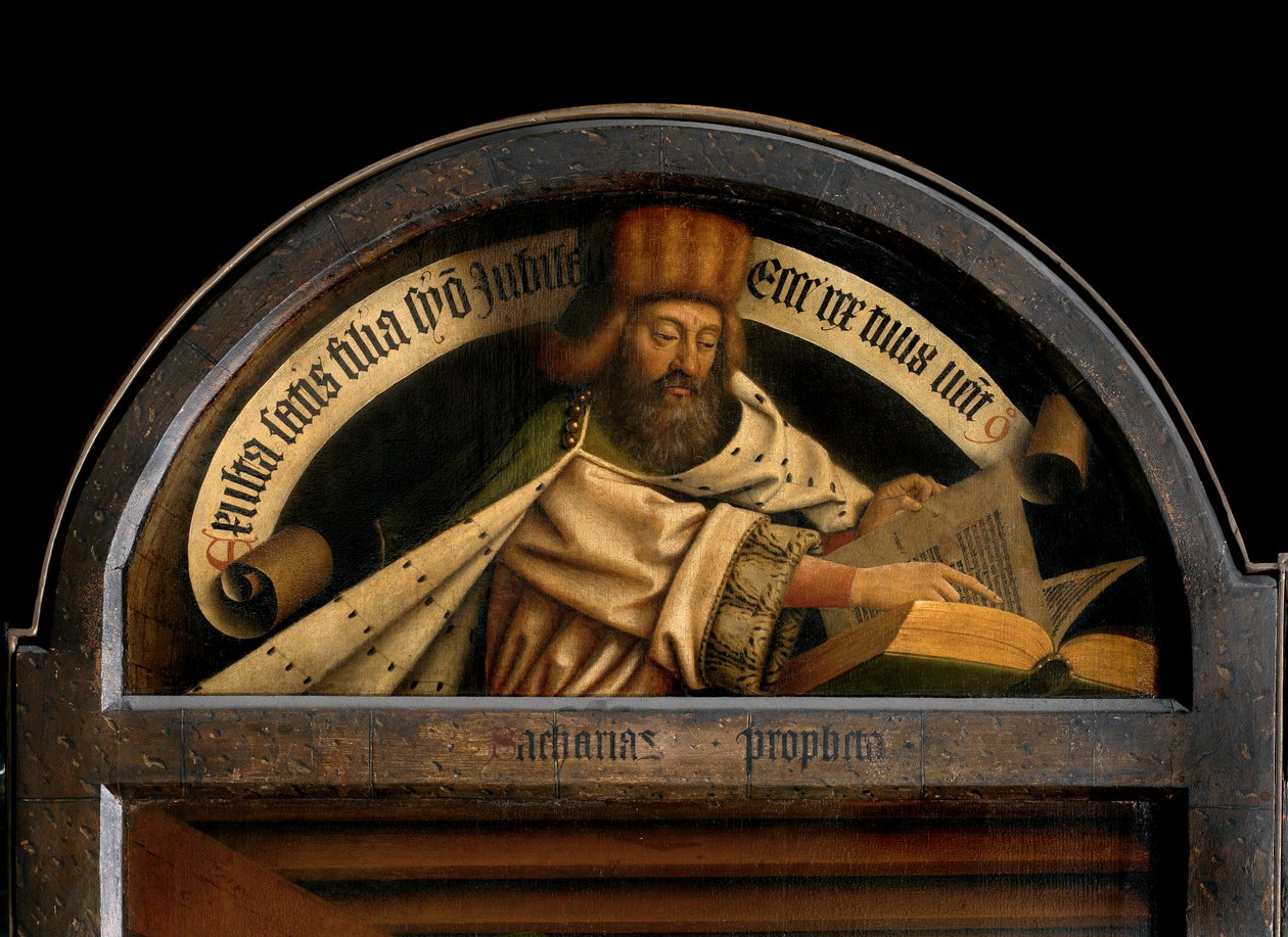 The Prophet Zacharias, from the exterior of the left wing of the Ghent Altarpiece by Hubert & Jan van (1390 1441) Eyck