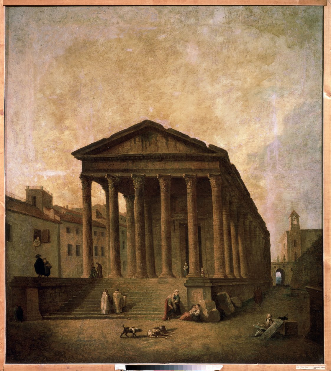 La Maison Carrée, Nimes, c.1780 by Hubert Robert