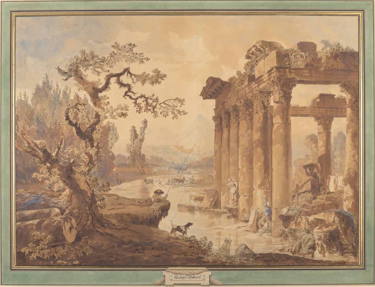 Landscape with Ruins by Hubert Robert