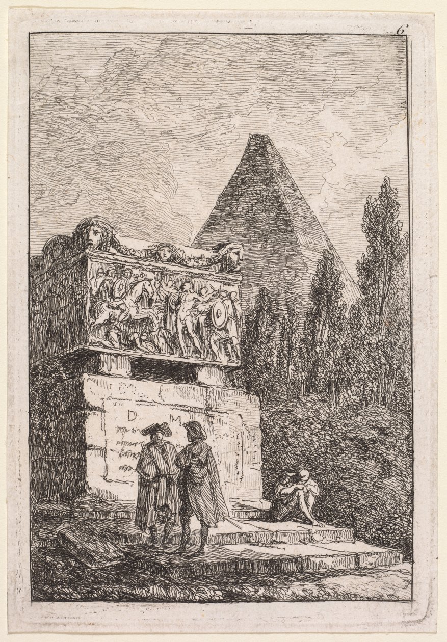 Les Soirées de Rome: Le Sarcophage, 1763-1764 by Hubert Robert