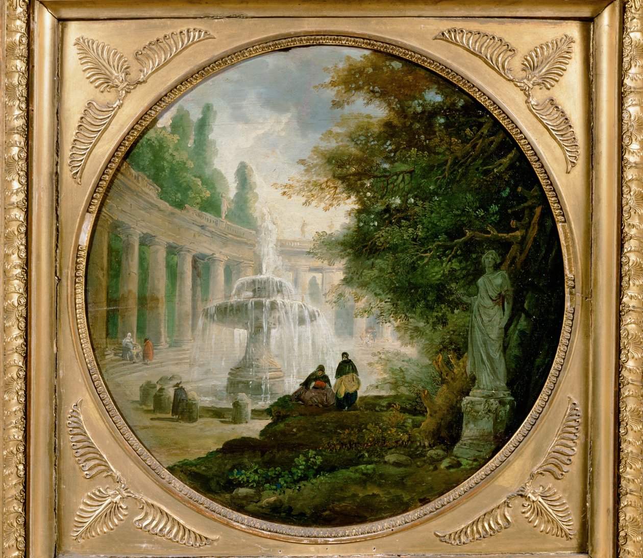 Park with Fountain by Hubert Robert: Buy fine art print