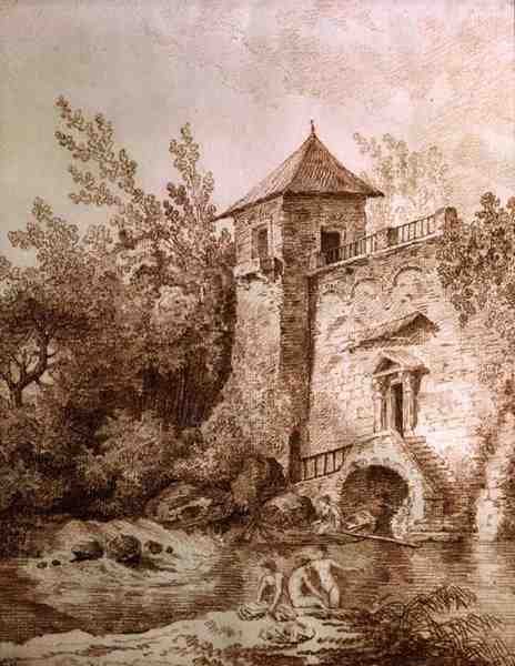 The Bathers by Hubert Robert