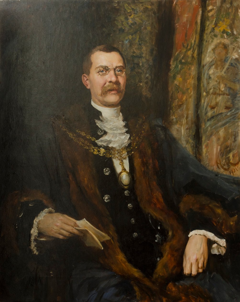 Alderman Sir George Hussey, 1901 by Hubert von Herkomer