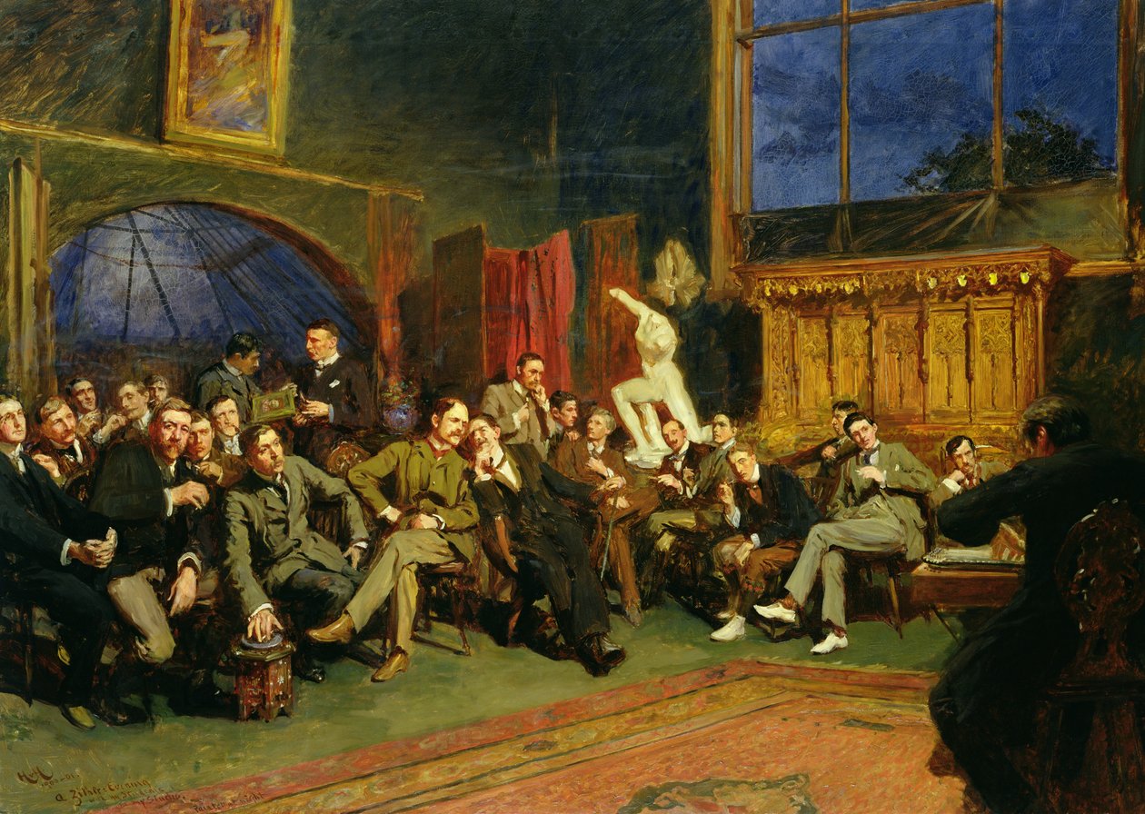 Evening in the Studio with My Students by Hubert von Herkomer