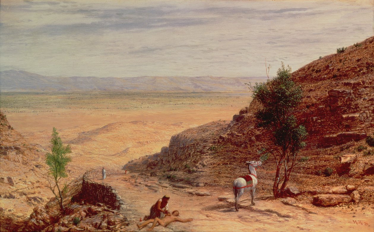 The Road Between Jerusalem and Jericho by Hubert von Herkomer